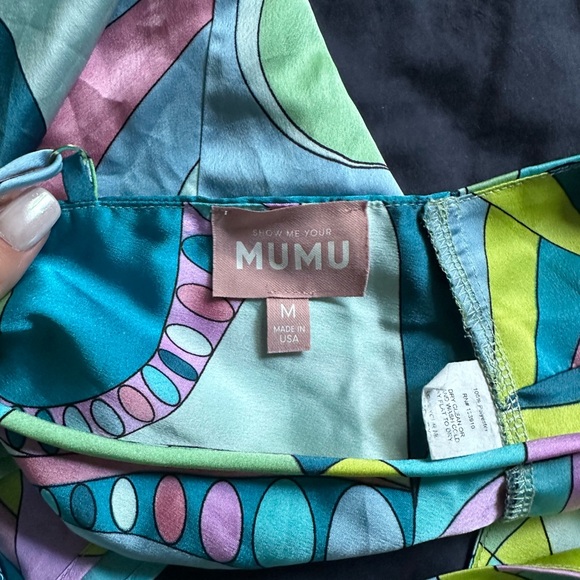 Show Me Your MuMu Multicolor Patterned Skort Set M top L Bottom Pucci Style - Picture 5 of 7